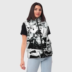 Женский жилет утепленный 3D Магическая битва Jujutsu Kaisen манга - фото 2