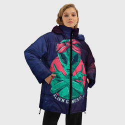Женская зимняя куртка Oversize Инопланетянин Гангста - фото 2