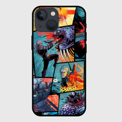 Чехол для iPhone 13 mini Ведьмак The Witcher комикс