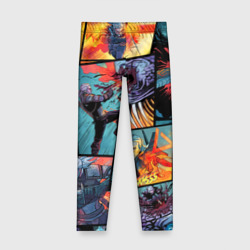 Детские леггинсы 3D Ведьмак The Witcher комикс