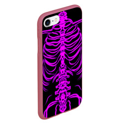 Чехол для iPhone 7/8 матовый Розовые кости - фото 2