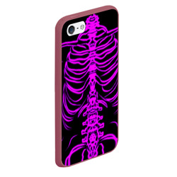 Чехол для iPhone 5/5S матовый Розовые кости - фото 2