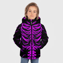 Зимняя куртка для мальчиков 3D Розовые кости - фото 2