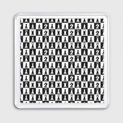 Магнит 55*55 Шахматные фигуры