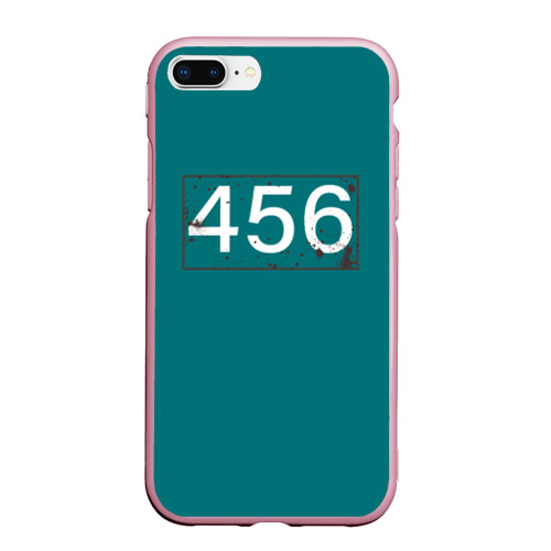 Чехол для iPhone 7Plus/8 Plus матовый Игрок в кальмара 456, цвет розовый