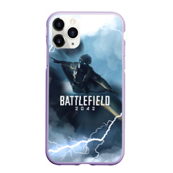 Чехол для iPhone 11 Pro матовый Wingsuit Battlefield 2042