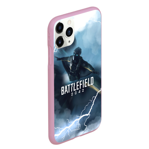 Чехол для iPhone 11 Pro Max матовый Wingsuit Battlefield 2042, цвет розовый - фото 3