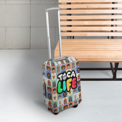 Чехол для чемодана 3D Toca Boca characters Тока бока персонажи - фото 2