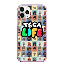 Чехол для iPhone 11 Pro Max матовый Toca Boca characters Тока бока персонажи