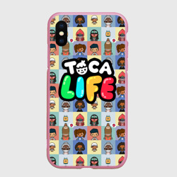 Чехол для iPhone XS Max матовый Toca Boca characters Тока бока персонажи