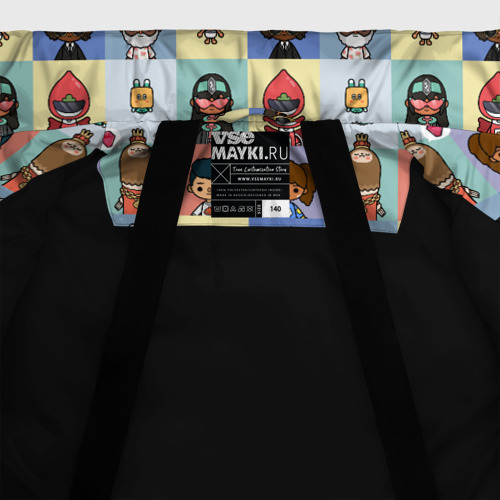 Зимняя куртка для мальчиков 3D Toca Boca characters Тока бока персонажи, цвет черный - фото 7