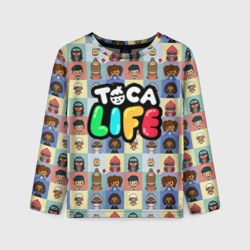 Детский лонгслив 3D Toca Boca characters Тока бока персонажи