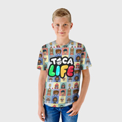 Детская футболка 3D Toca Boca characters Тока бока персонажи - фото 2