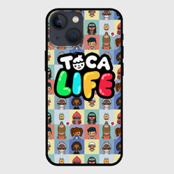 Чехол для iPhone 13 mini Toca Boca characters Тока бока персонажи