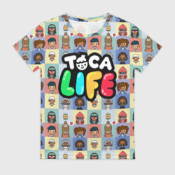 Женская футболка 3D Toca Boca characters Тока бока персонажи