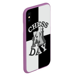 Чехол для iPhone XS Max матовый Шахматный День - фото 2