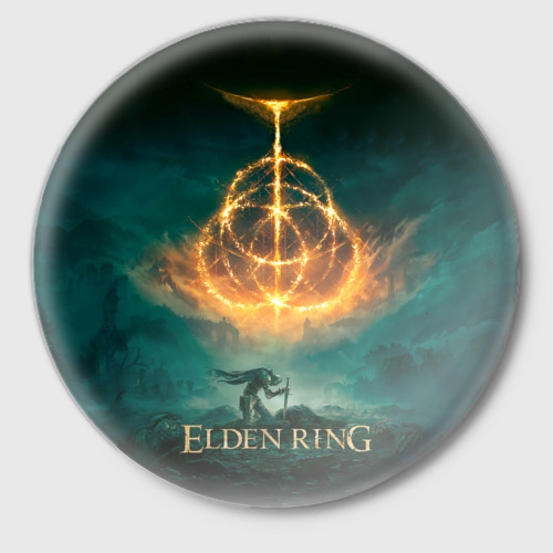 Значок Elden Ring Game Art, цвет белый