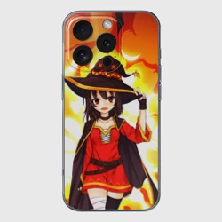 Чехол для iPhone 16 Pro Max силиконовый с защитой камеры Mеgumin