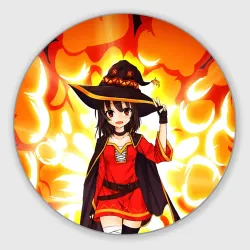 Круглый коврик для мышки Mеgumin
