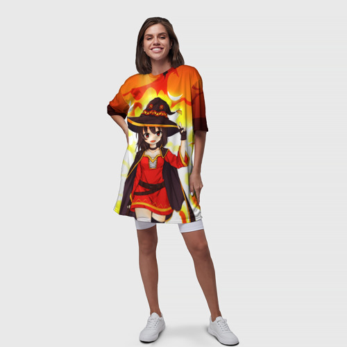 Платье-футболка 3D Mеgumin, цвет 3D печать - фото 5