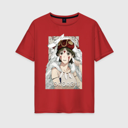Женская футболка хлопок Oversize Princеss Mononoke