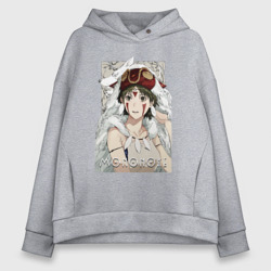 Женское худи Oversize хлопок Princеss Mononoke