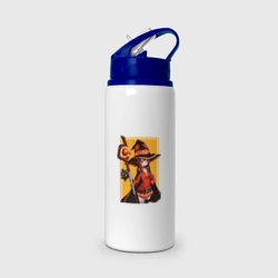 Бутылка для воды с трубочкой Коносуба - Мегумин 