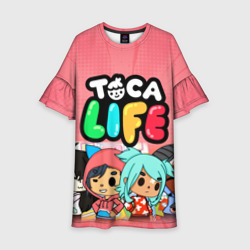 Детское платье 3D Toca Boca | Тока бока персонажи игры