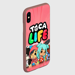 Чехол для iPhone XS Max матовый Toca Boca | Тока бока персонажи игры - фото 2