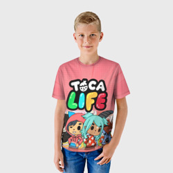 Детская футболка 3D Toca Boca Тока бока персонажи игры - фото 2