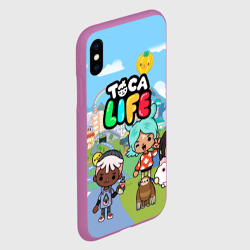 Чехол для iPhone XS Max матовый Toca Boca Тока бока Рита, Зик, Нари, Леон - фото 2