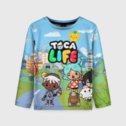 Детский лонгслив 3D Toca Boca Тока бока Рита, Зик, Нари, Леон