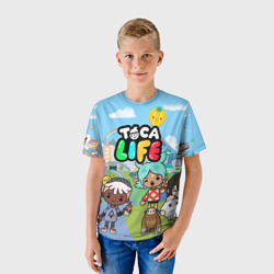 Детская футболка 3D Toca Boca Тока бока Рита, Зик, Нари, Леон - фото 2