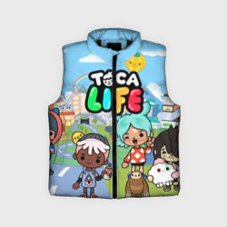 Детский жилет утепленный 3D Toca Boca Тока бока Рита, Зик, Нари, Леон