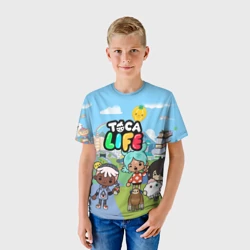 Детская футболка 3D Toca Boca Тока бока Рита, Зик, Нари, Леон - фото 2