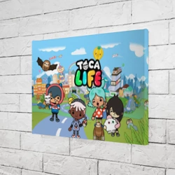 Холст прямоугольный Toca Boca Тока бока Рита, Зик, Нари, Леон - фото 2