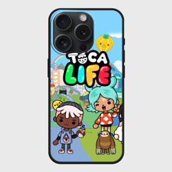 Чехол силиконовый для Apple iPhone 15 Pro матовый Toca Boca Тока бока Рита, Зик, Нари, Леон