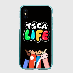 Чехол для iPhone XS Max матовый Toca Boca Тока бока дружба