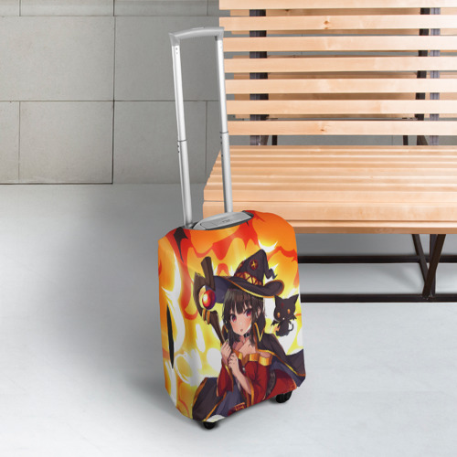 Чехол для чемодана 3D MeguminYunyun, цвет 3D печать - фото 3