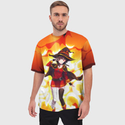 Мужская футболка oversize 3D MeguminKonoSuba - фото 2