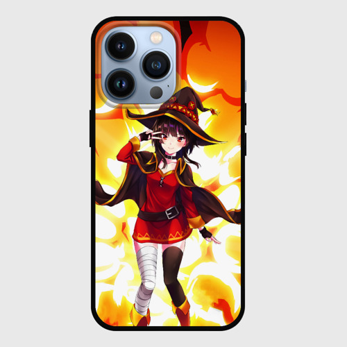 Чехол для iPhone 13 Pro MeguminKonoSuba, цвет черный