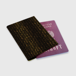Обложка для паспорта матовая кожа Египетские иероглифы золотом - фото 2