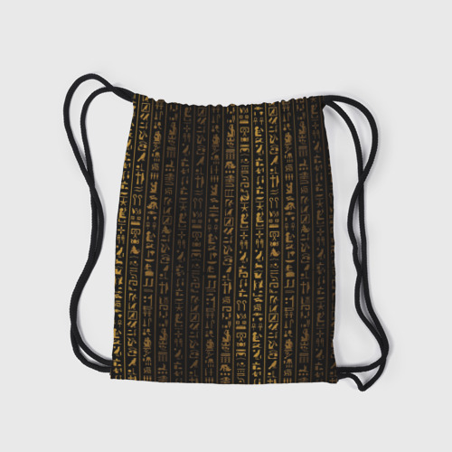 Рюкзак-мешок 3D Египетские иероглифы золотом - фото 7