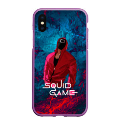 Чехол для iPhone XS Max матовый Squid  game