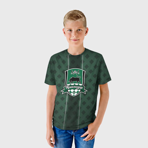Детская футболка 3D ФК Краснодар арт, цвет 3D печать - фото 3