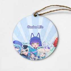Деревянная игрушка круг Gacha Club Character