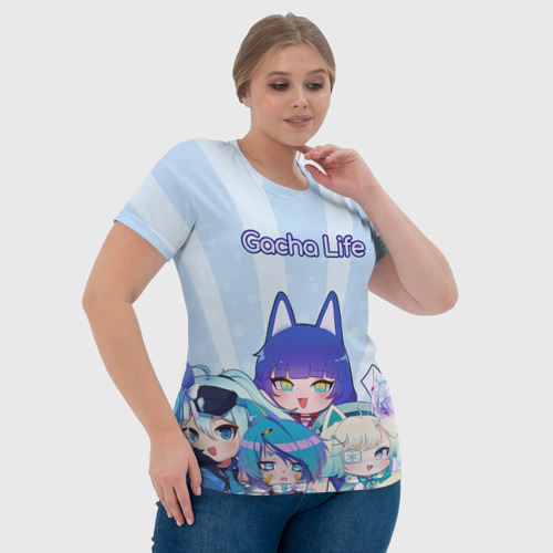 Женская футболка 3D Gacha Club Character, цвет 3D печать - фото 6