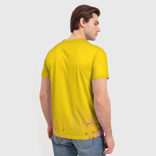 Мужская футболка 3D с принтом Красотка Тейлор, вид сзади #2