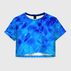 Женская футболка Crop-top 3D Ice Under Water