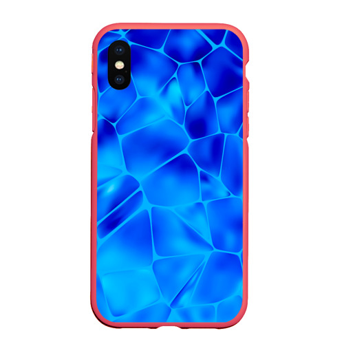 Чехол для iPhone XS Max матовый Ice Under Water, цвет красный